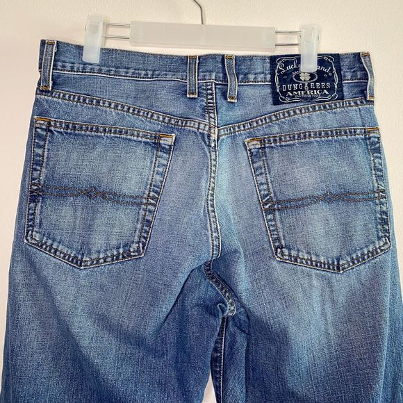 LUCKY BRAND men's size 32 Dungarees classic fit regular length jeans - Picture 3 of 11